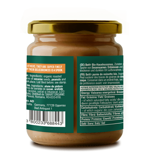 Ekologiškas lazdyno riešutų kremas