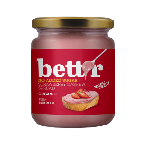 Ekologiškas braškių ir anakardžių kremas, be pridėtinio cukraus