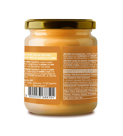 Ekologiška nelukštentų sezamų pasta - tahini (whole)