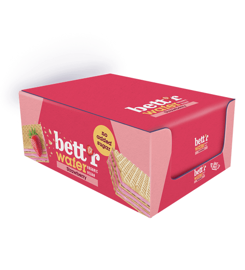 Ekologiškas vaflis su anakardžių braškių kremu, be pridėtinio cukraus