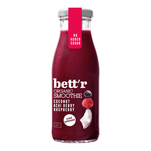 Bett'r Raspberries, Acai, and Coconut Smoothie