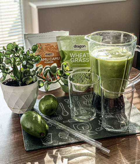 Ekologiški kviečių želmenų milteliai