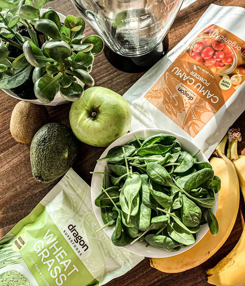 Ekologiški kviečių želmenų milteliai