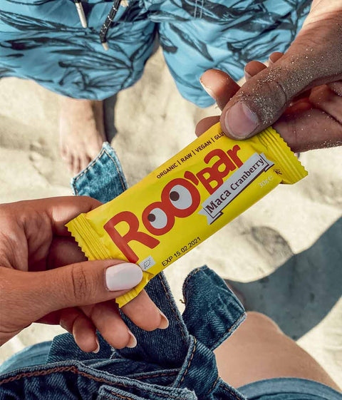 Ekologiškas maca ir spanguolių batonėlis