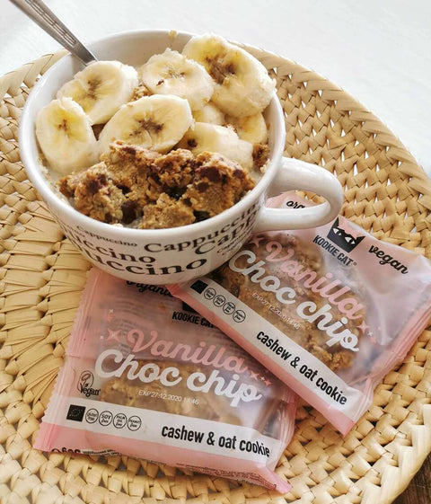 Ekologiškas vanilinis sausainiais su šokolado gabaliukais