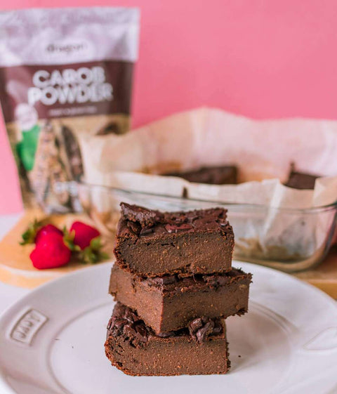 Ekologiški saldžiavaisio pupmedžio (kerobo) milteliai