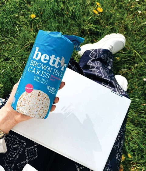 Ekologiški rudųjų ryžių trapučiai su Himalajų druska