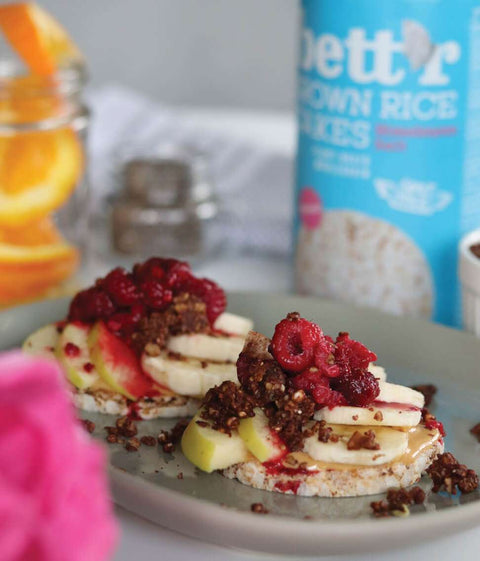 Ekologiški rudųjų ryžių trapučiai su Himalajų druska