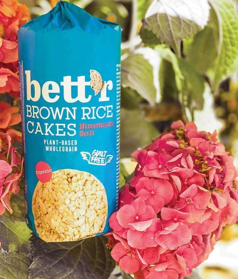 Ekologiški rudųjų ryžių trapučiai su Himalajų druska