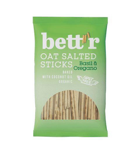 Ekologiškos sūdytos avižų lazdelės su baziliku ir raudonėliu