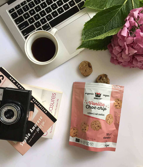 Ekologiški mini sausainiai „Vanilla Choc Chip“