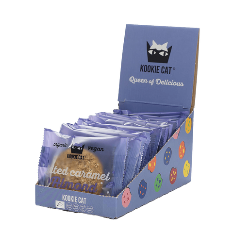 Ekologiškas sūdytos karamelės migdolinis sausainis