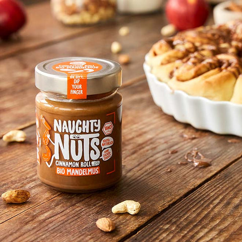 BIO Migdolų ir cinamono riešutų kremas 