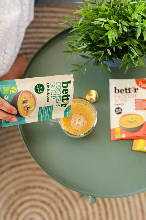 Ekologiška baltymų sriuba su raudonaisiais lęšiais