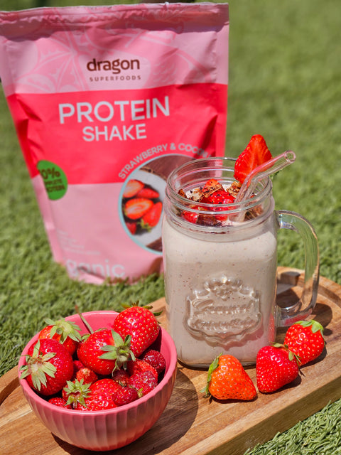 BIO Protein Shake Braškių ir kokosų