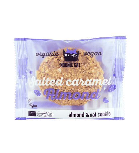 Ekologiškas sūdytos karamelės migdolinis sausainis