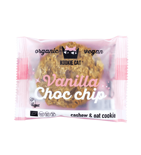 Ekologiškas vanilinis sausainiais su šokolado gabaliukais