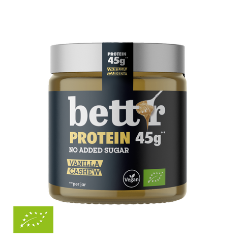 Baltymų užtepėlė su anakardžiais ir vanile, be pridėtinio cukraus