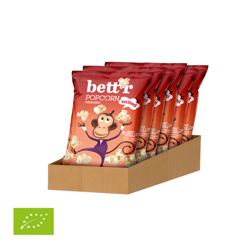 Bio kukurūzų spragėsiai, sūdyti