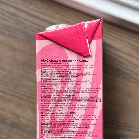 Makadamijų riešutų gėrimas BARISTA