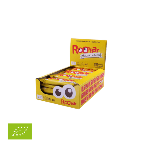 Ekologiškas maca ir spanguolių batonėlis