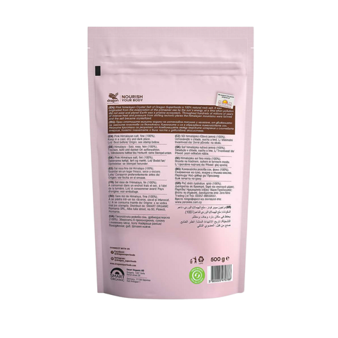 Dragon Superfoods rožinė Himalajų druska, smulki (500 g)