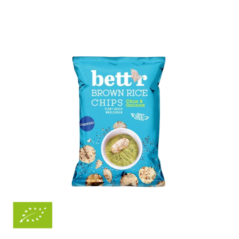 Ekologiški rudųjų ryžių trapučiai CHIA & QUINOA