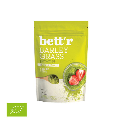 Ekologiški miežių želmenų milteliai