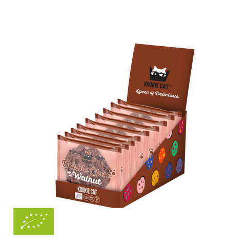 Ekologiškas  šokoladinis sausainiais su graikiniais DOUBLE CHOC & WALNUT