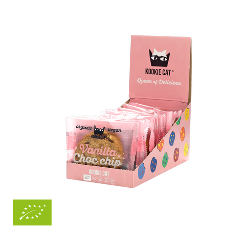 Ekologiškas vanilinis sausainiais su šokolado gabaliukais