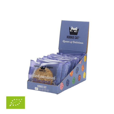 Ekologiškas sūdytos karamelės migdolinis sausainis