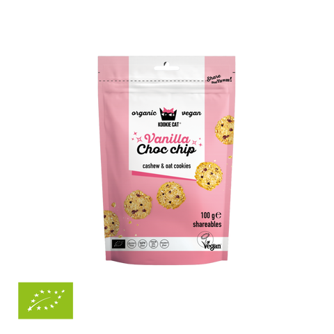 Ekologiški mini sausainiai „Vanilla Choc Chip“