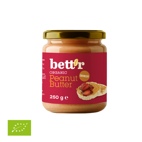 Ekologiškas žemės riešutų kremas, traškus