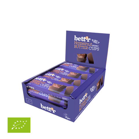 Ekologiški riešutų sviesto krepšeliai su lazdyno riešutų kremu