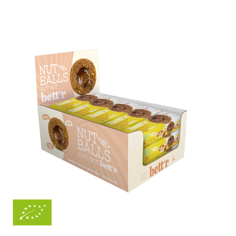 Ekologiški vaisių rutuliukai su lazdyno riešutų ir kakavos įdaru