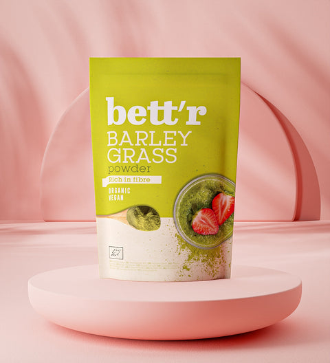 Ekologiški miežių želmenų milteliai