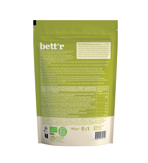 Ekologiški miežių želmenų milteliai