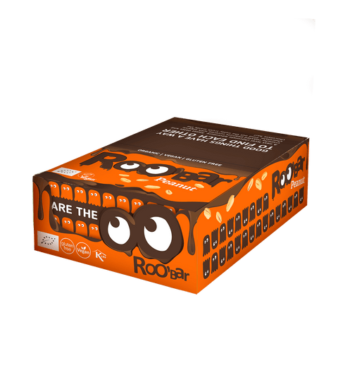 Ekologiškas šokoladu padengtas žemės riešutų batonėlis