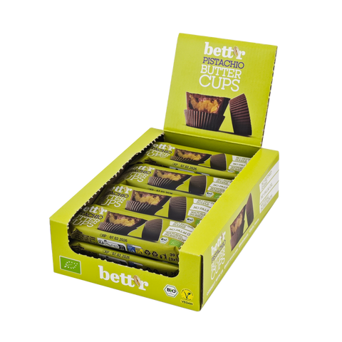 Ekologiški riešutų sviesto krepšeliai su pistacijų kremu