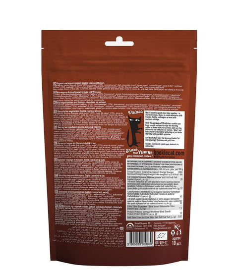 Ekologiški mini sausainiai „Double Choc Walnut“