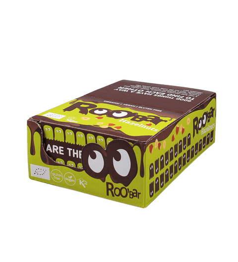 Ekologiškas šokoladu padengtas lazdyno riešutų batonėlis