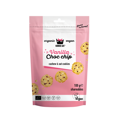 Ekologiški mini sausainiai „Vanilla Choc Chip“